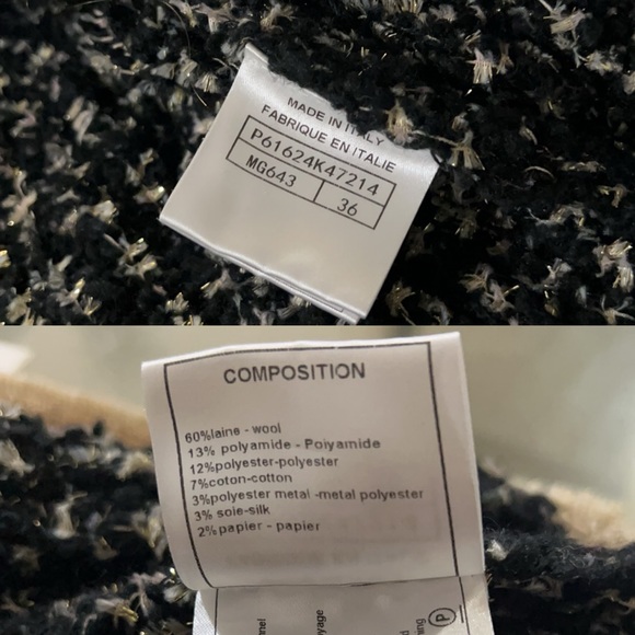 Chanel Black and Gold Tweed Egyptian Collections Cardigan - Picture 14 of 16